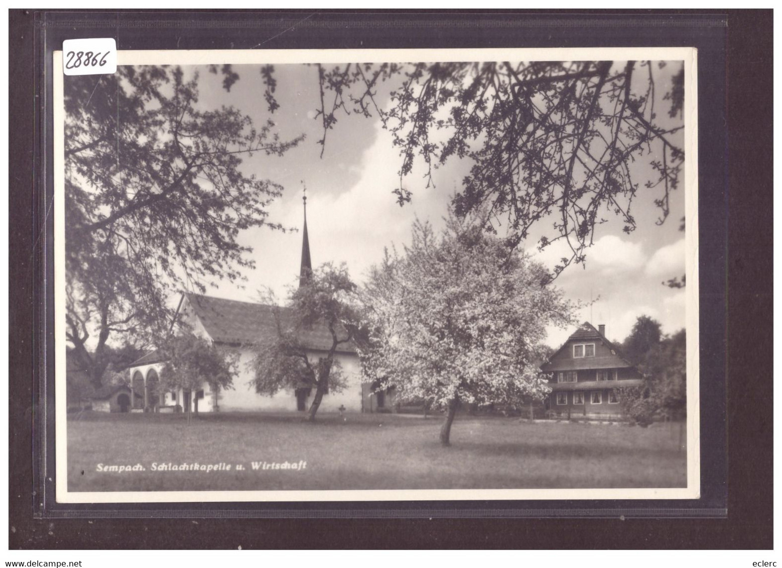 GRÖSSE 10x15cm - SEMPACH - KAPELLE - TB - Sempach