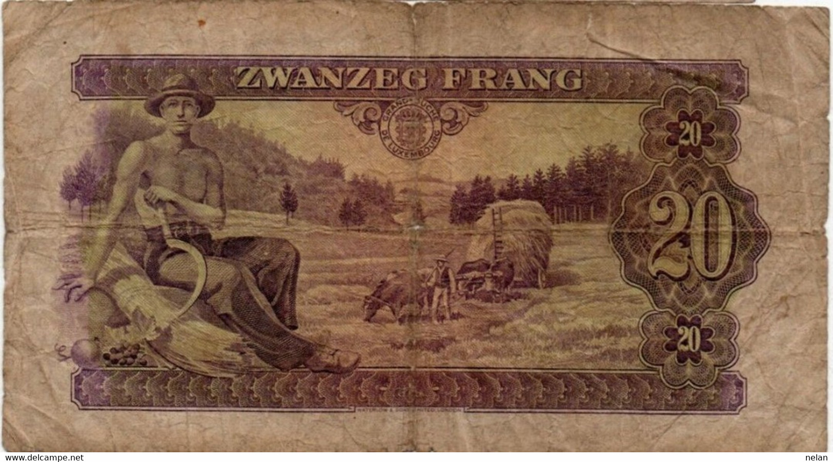 Grand-Duché De Luxembourg 20 Francs 1943 P-42a1 - Luxembourg