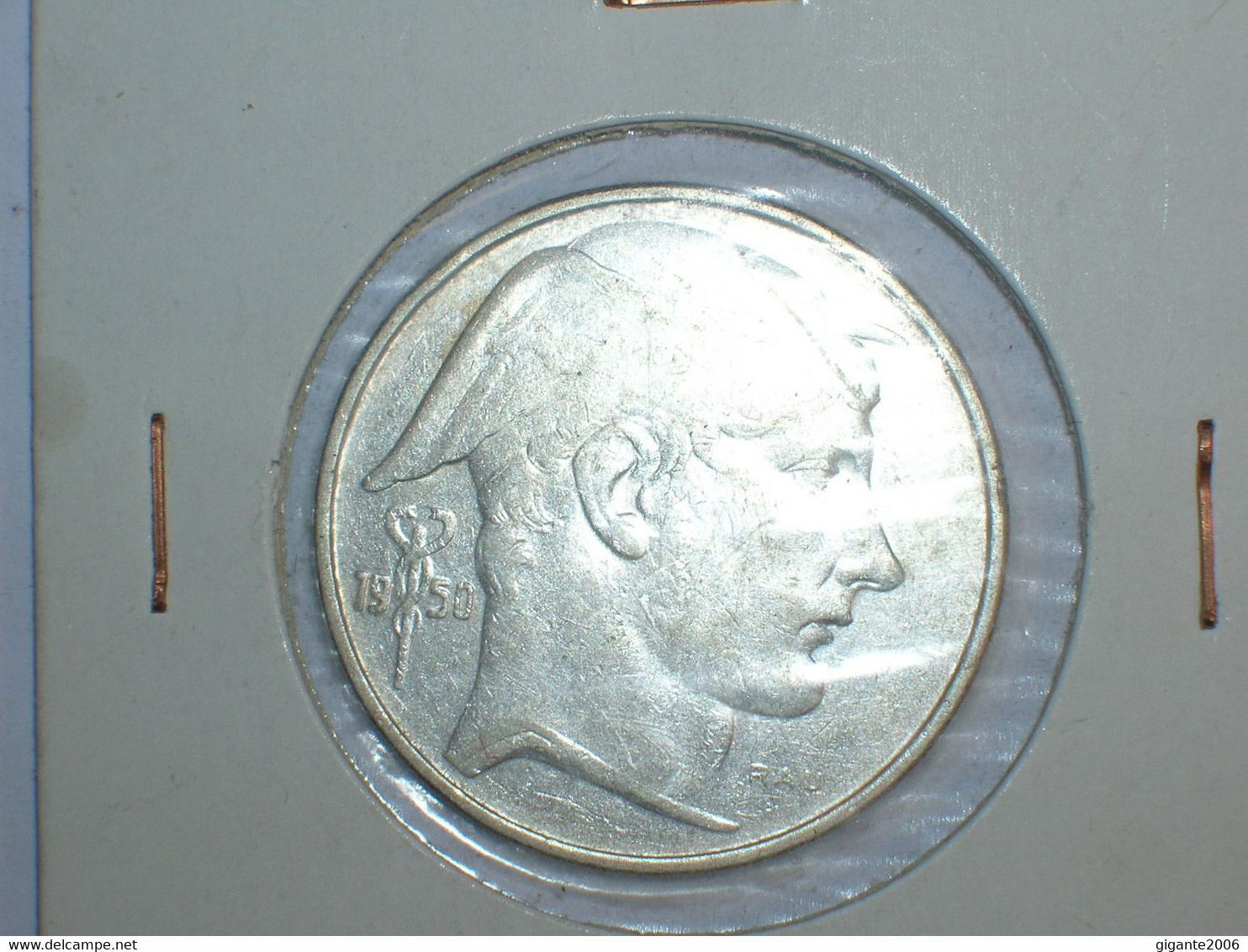 BELGICA 20 FRANCOS 1950 FR, PLATA(10578) - 20 Franc