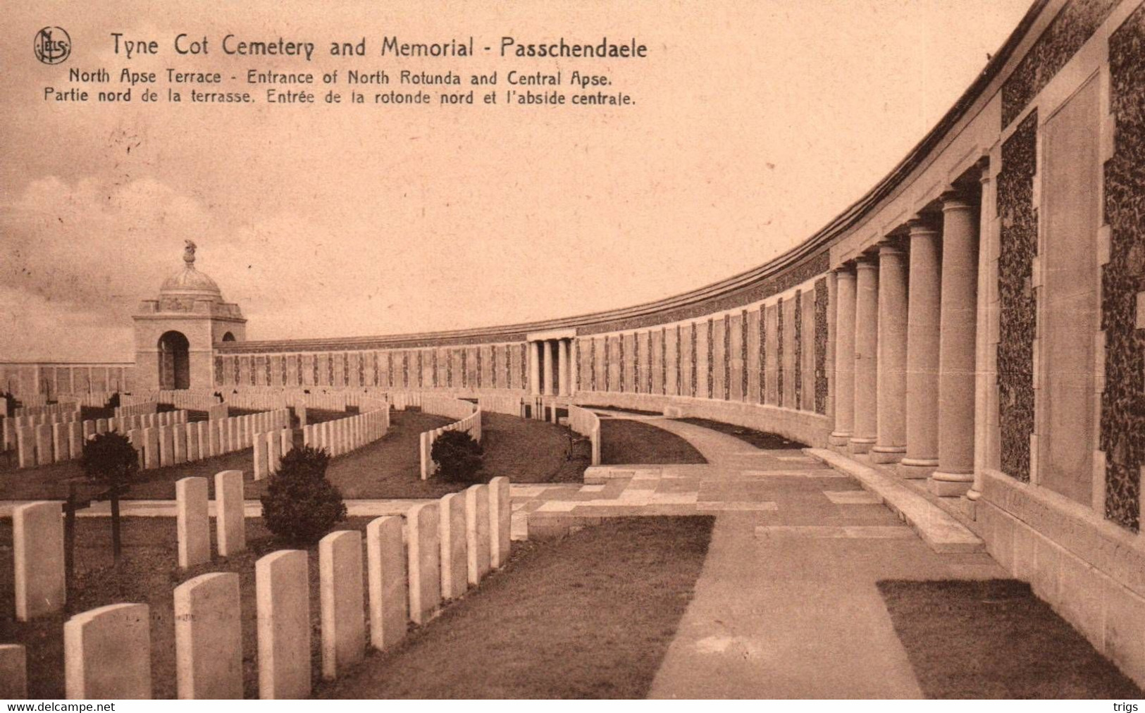 Passchendaele (Tyne Cot Cemetery And Memorial) - North Apse Terrace, Entrance Of North Rotunda And Central Apse - Zonnebeke