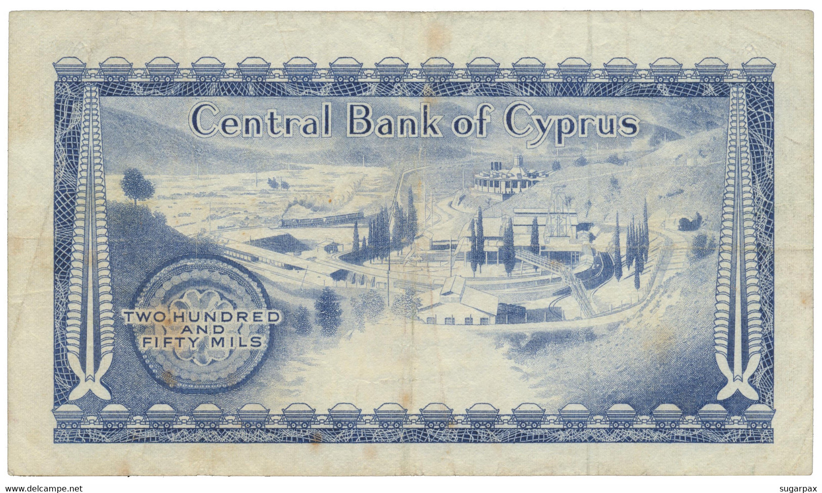 Cyprus - 250 Mils - 1.12.1980 - Pick 41.c - Serie Q/74 - Chypre