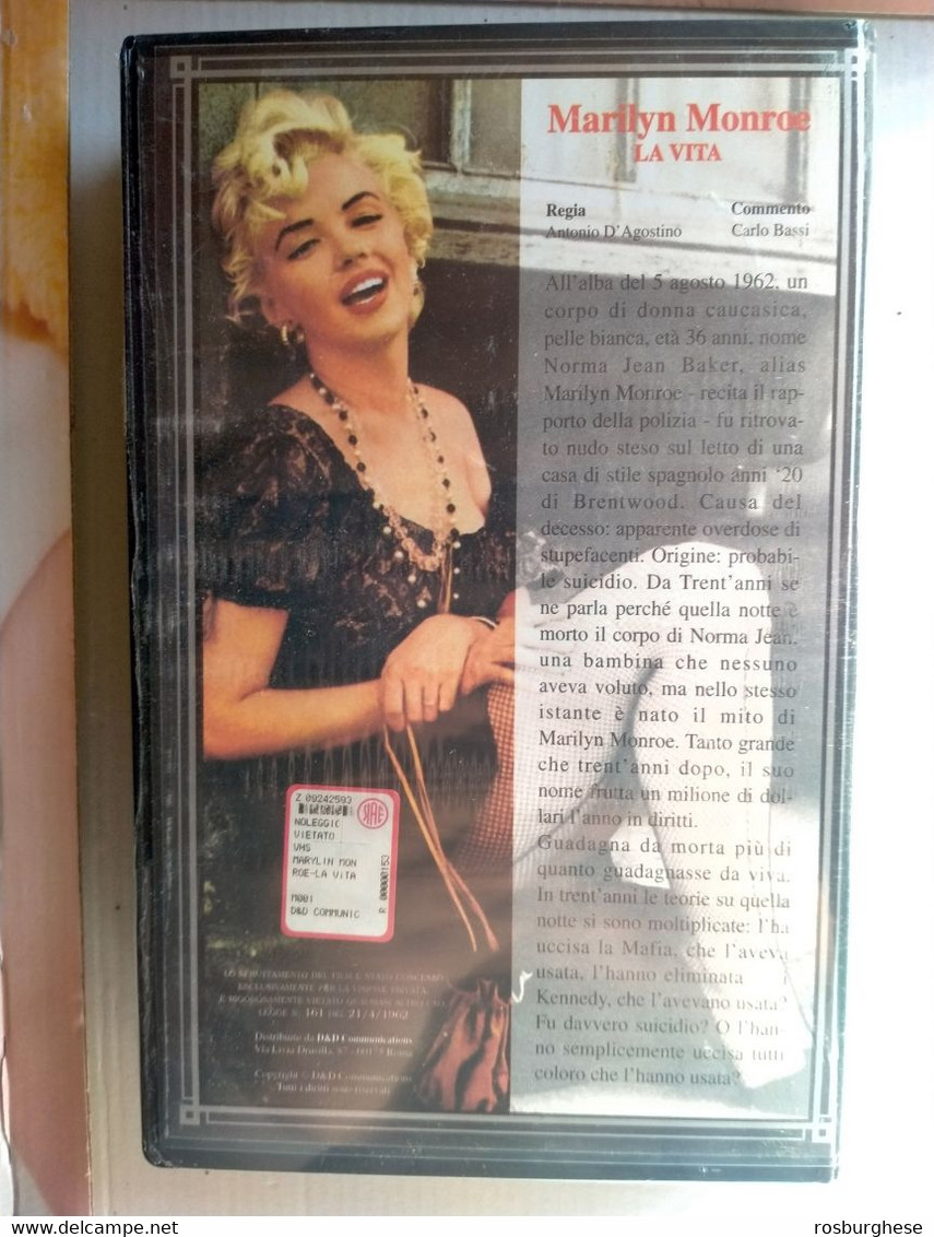 Marilyn Monroe 5 VHS