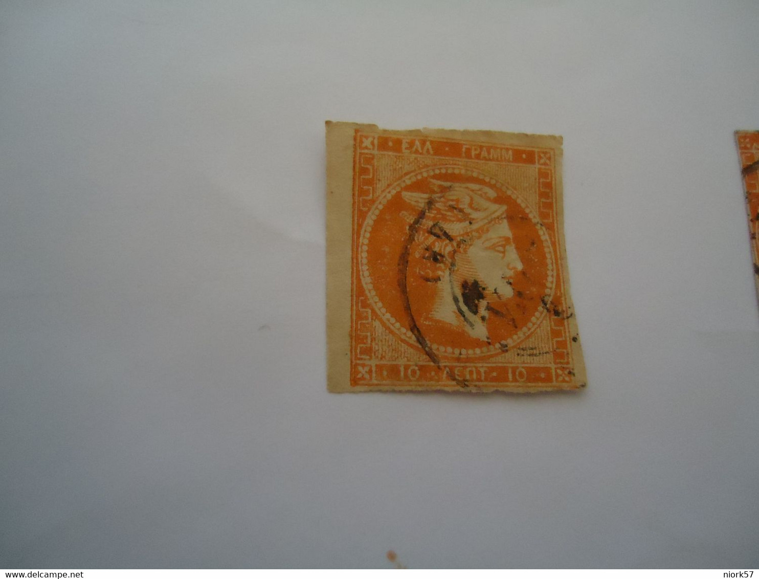 GREECE USED LARGE HERMES HEADS  10L    WITHOUT  NUMBERS - Altri & Non Classificati