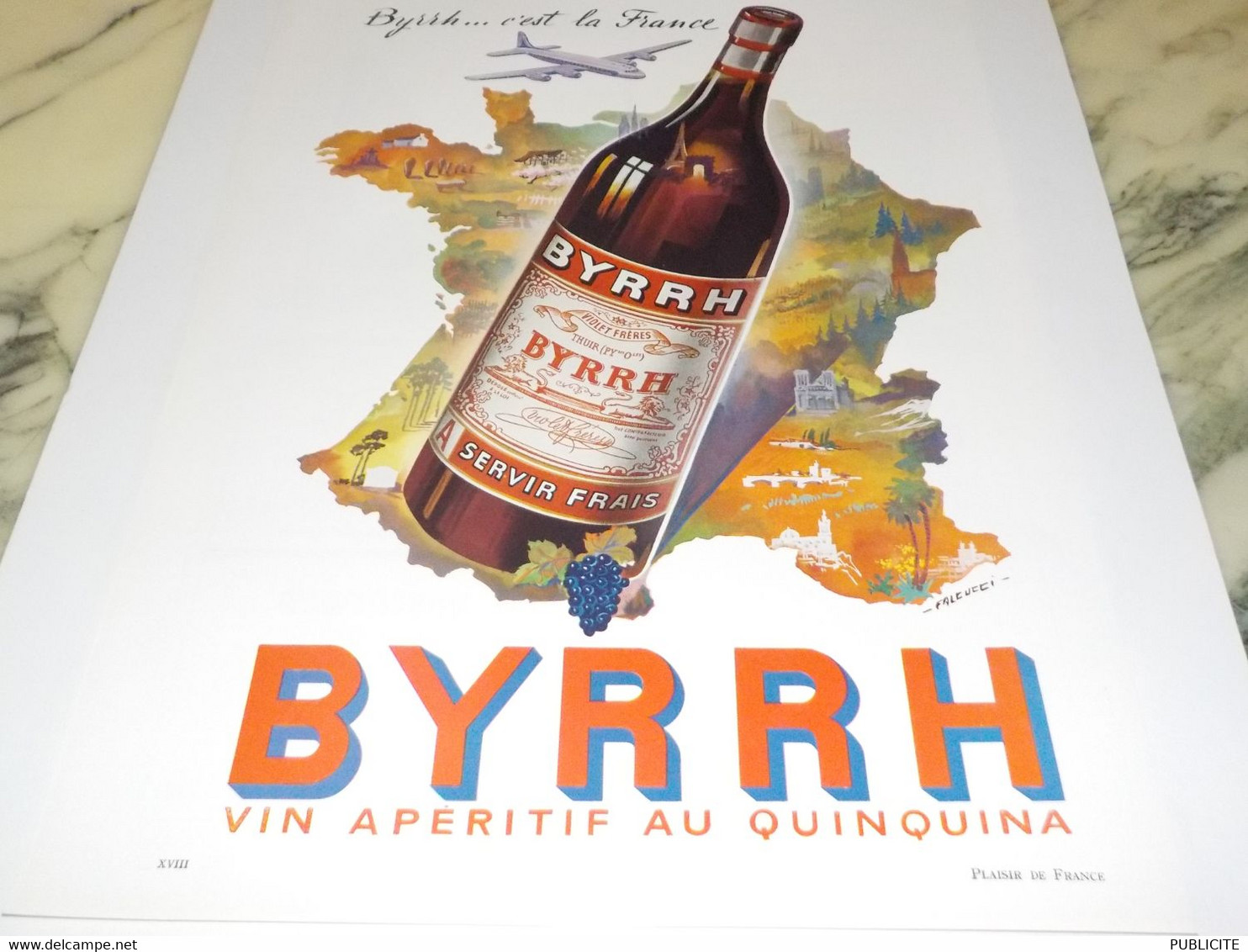 ANCIENNE PUBLICITE C EST LA FRANCE BYRRH  1953 - Alcools