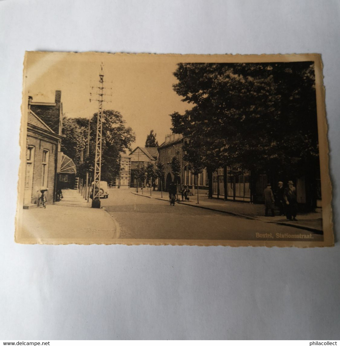 Boxtel (N-Br.) Stationsstraat 1956 Verkleurd - Boxtel