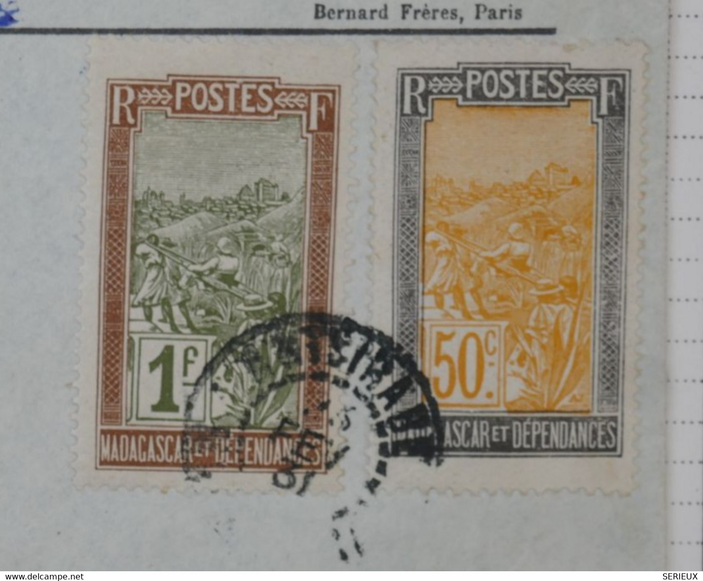 BA10 MADAGASCAR   BELLE  LETTRE  RECOM. PRIVEE 1931  ANTISRABE   POUR CHOISY  FRANCE  +CACHET CIRE + AFFRANC. INTERESANT - Covers & Documents