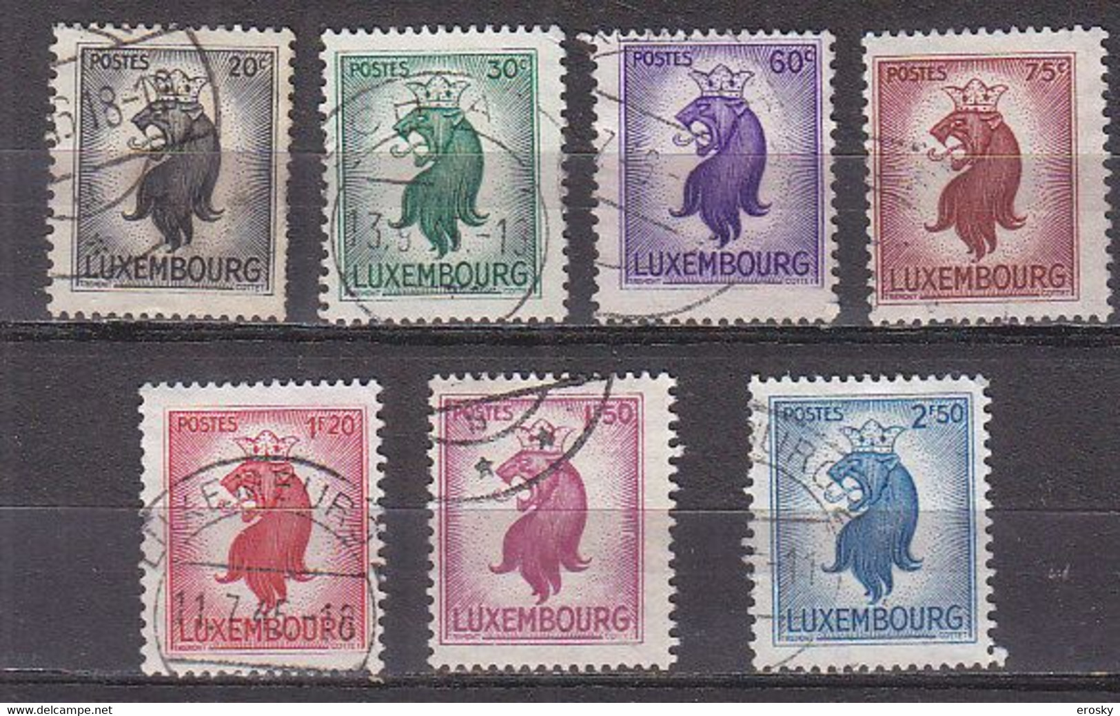 Q3861 - LUXEMBOURG Yv N°360/66 - 1945 Heraldic Lion