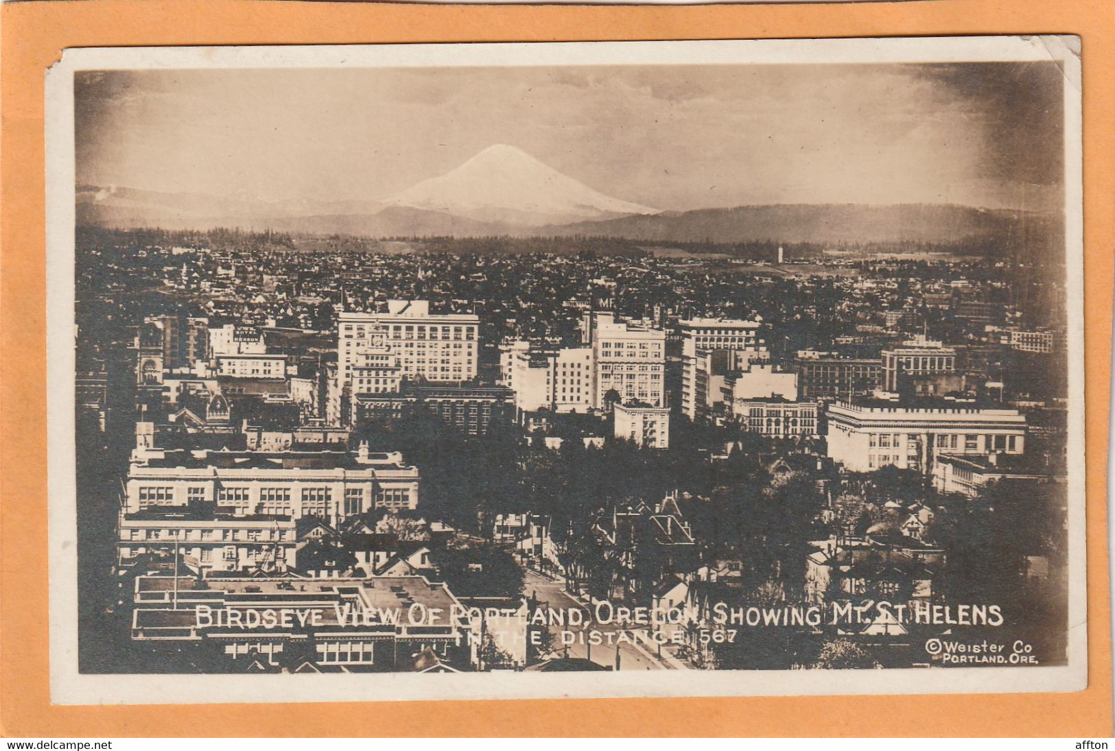 Portland Oregon 1908 Real Photo Postcard - Portland