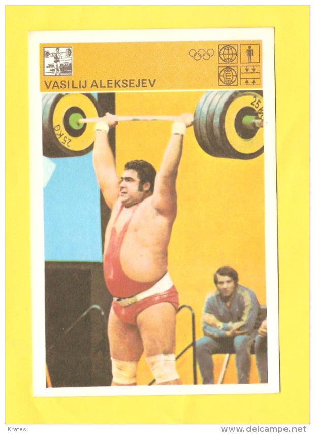 Svijet Sporta Card - Weightlifting, Vasilij Aleksejev     267 - Haltérophilie