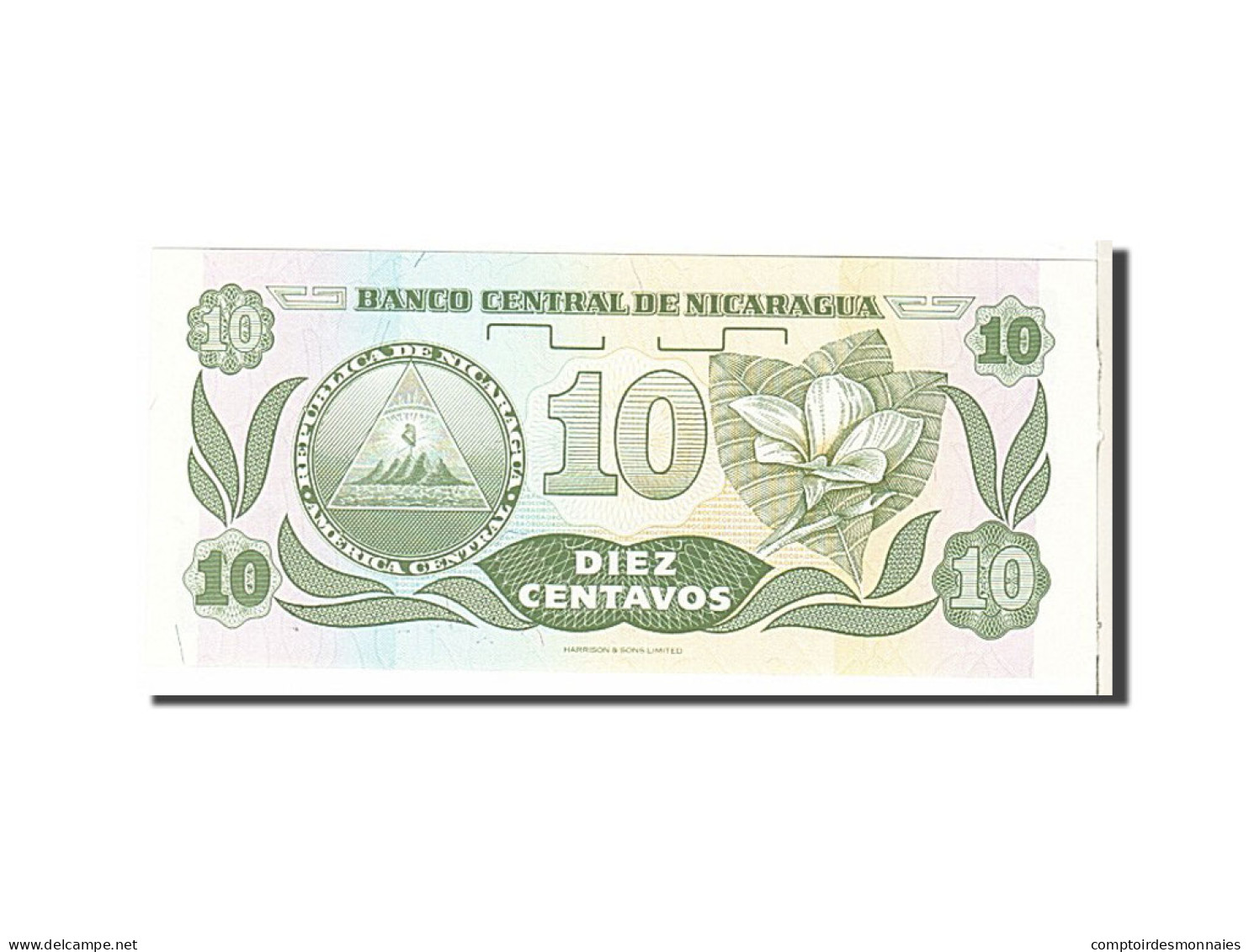 Billet, Nicaragua, 10 Centavos, 1991, KM:169a, NEUF - Nicaragua