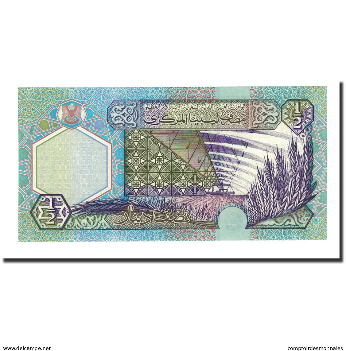 Billet, Libya, 1/2 Dinar, Undated (2002), KM:63, NEUF - Libye