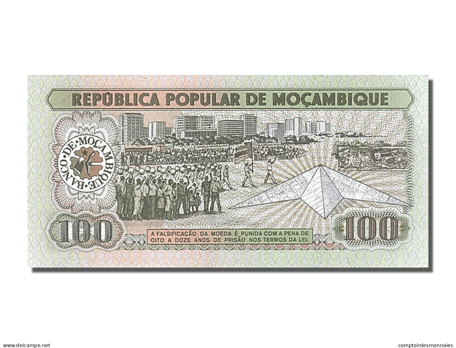 Billet, Mozambique, 100 Meticais, 1980, 1980-06-16, NEUF - Mozambique