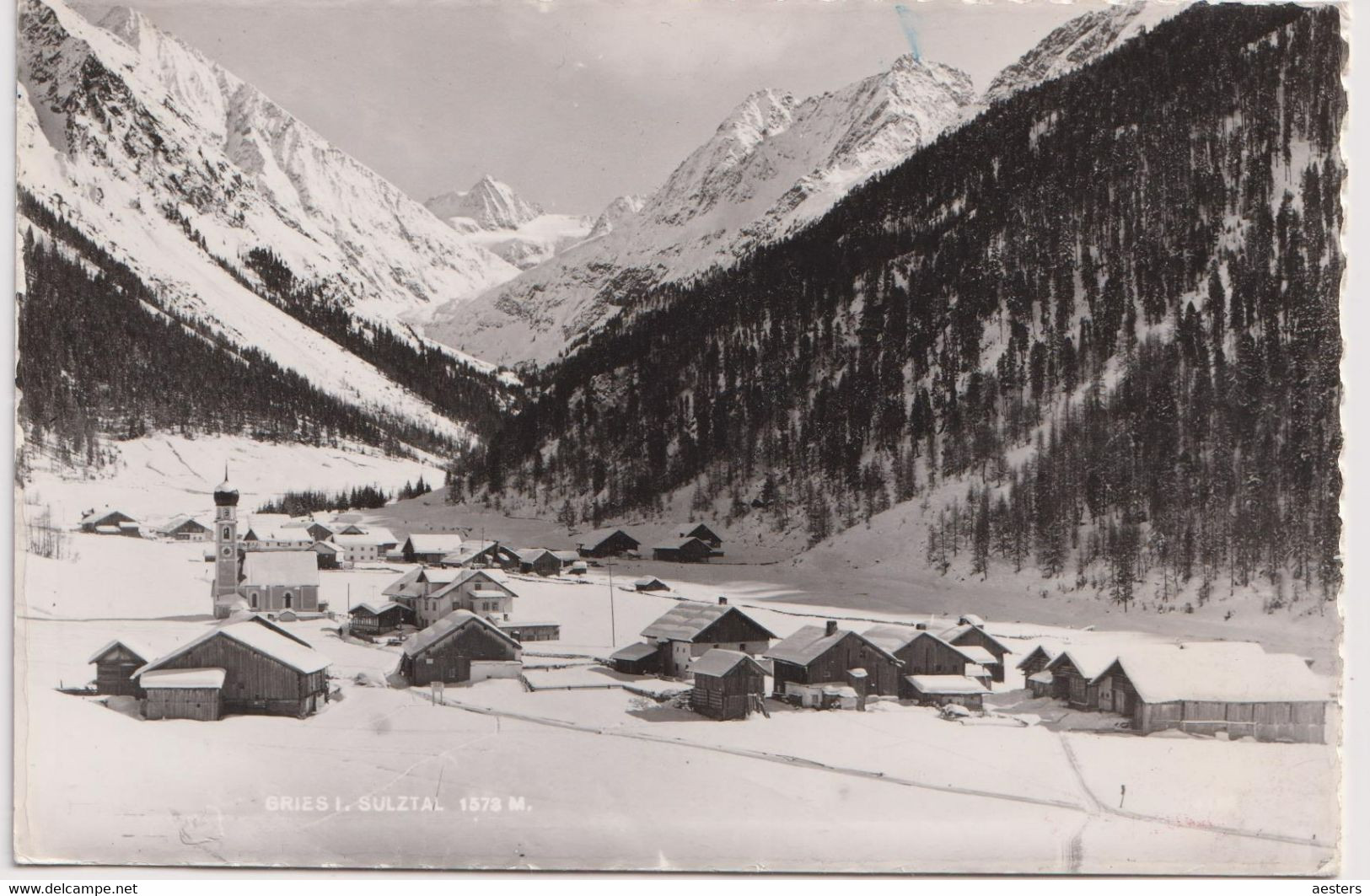Gries Im Sulztal 1958; Panorama - Gelaufen. (AKV - Innsbruck) - Längenfeld