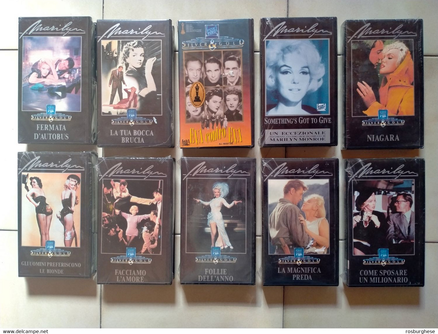 Marilyn Monroe 10 VHS CBS FOX Video SIGILLATE - Klassiekers