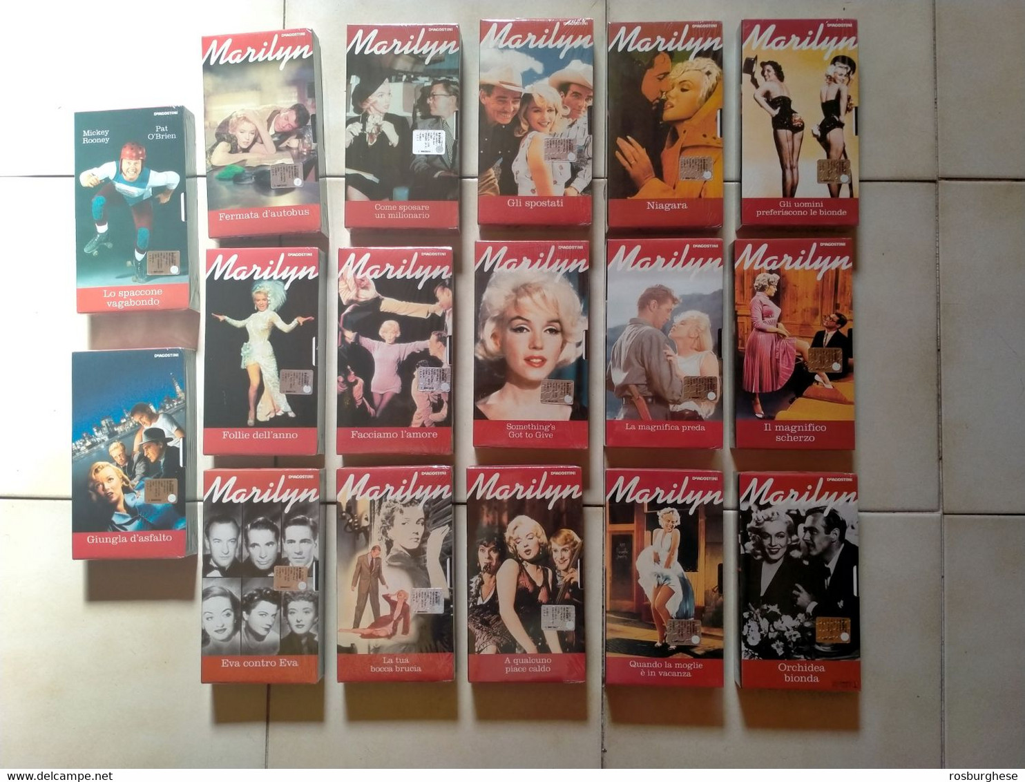 Marilyn Monroe 17 VHS DeAgostini SIGILLATE - Clásicos