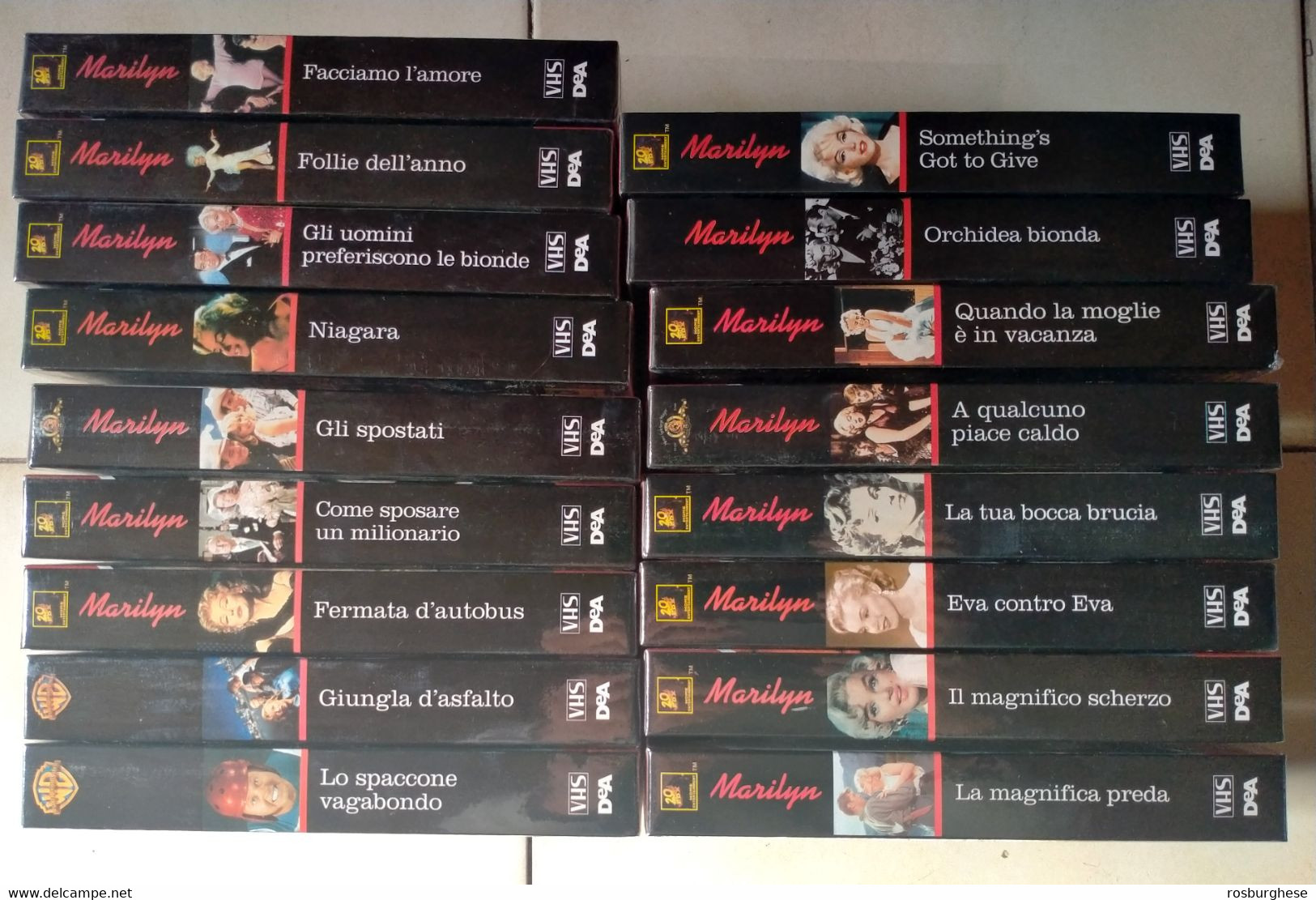 Marilyn Monroe 17 VHS DeAgostini SIGILLATE - Klassiekers