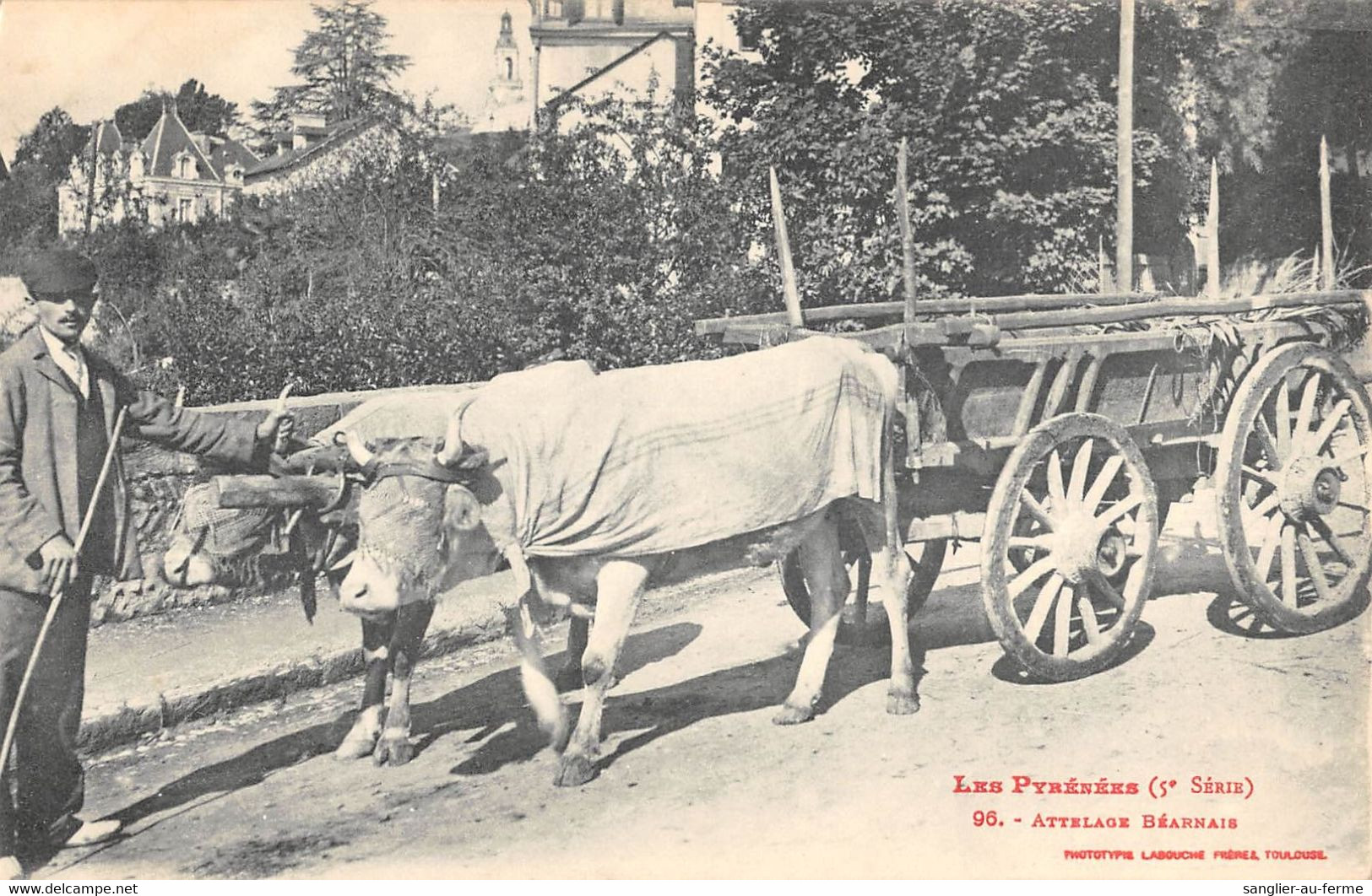 CPA 64 LES PYRENEES ATTELAGE BEARNAIS / AGRICULTURE - Altri & Non Classificati