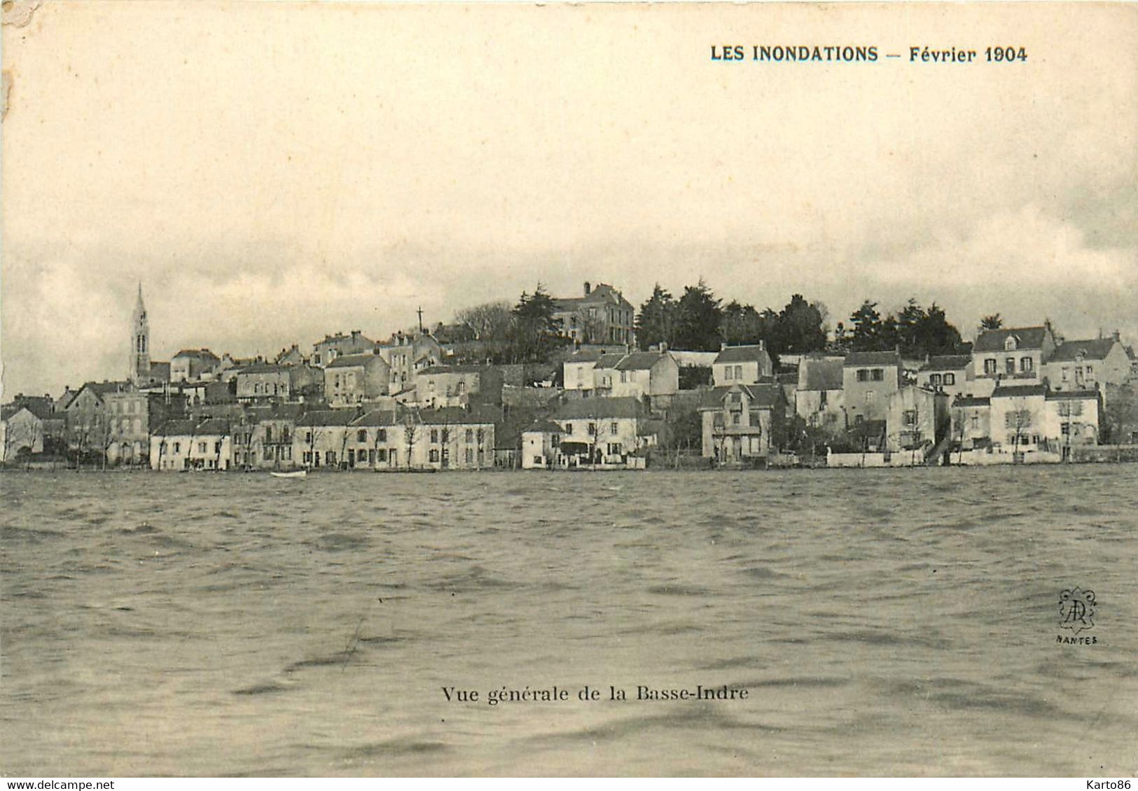 Basse Indre * Vue Générale Du Village * Les Inondations De Février 1904 * Crue Catastrophe - Basse-Indre