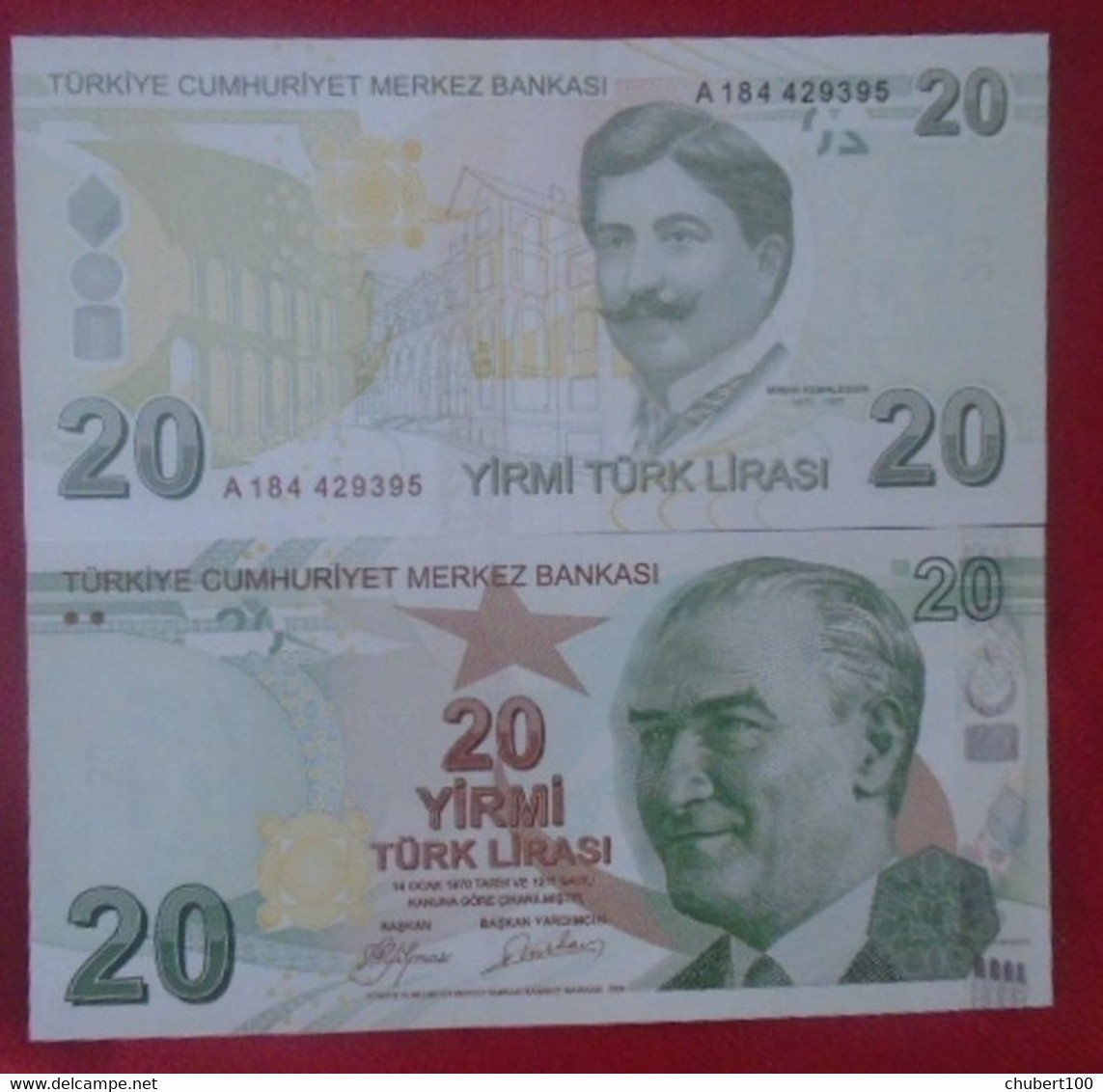 TURKEY, P 224a , 20 Lira , 2009, UNC Neuf , 2 Notes - Turquie