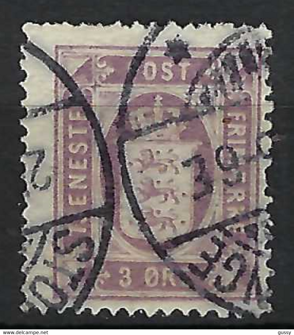 DANEMARK Service Ca.1890:  Le ZNr. 4 Obl. CAD - Oficiales