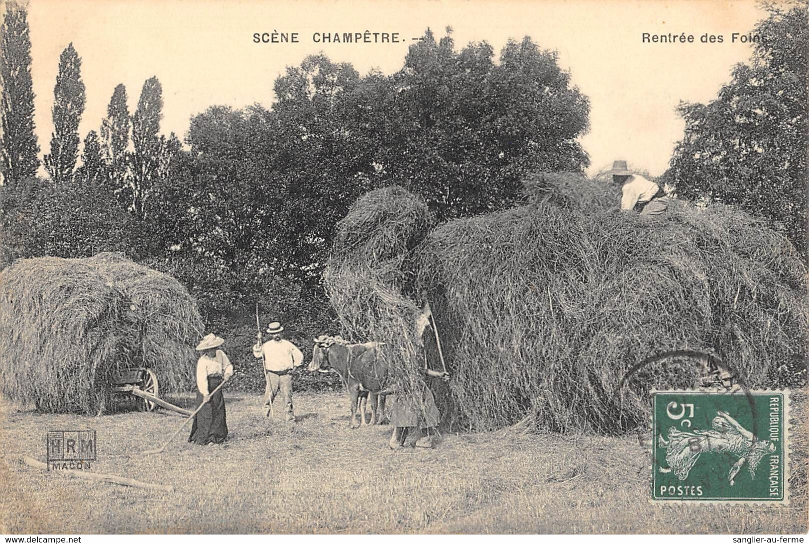 CPA 71 SCENE CHAMPETRE RENTREE DES FOINS/ AGRICULTURE - Sonstige & Ohne Zuordnung