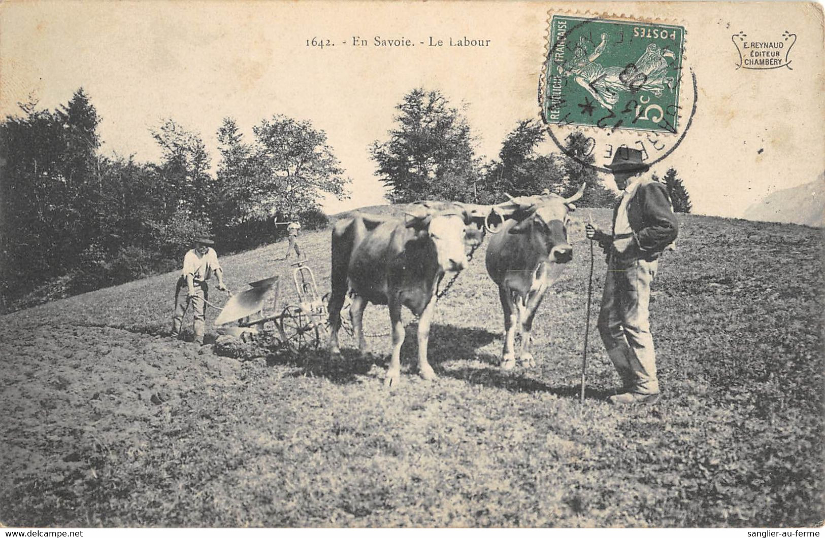 CPA 73 EN SAVOIE LE LABOUR / AGRICULTURE - Sonstige & Ohne Zuordnung