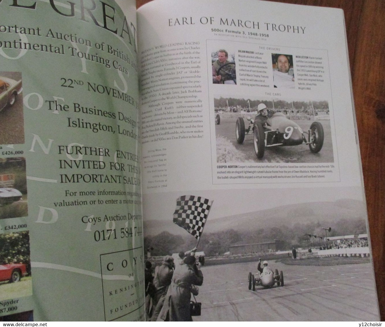 REVUE 1999 GOODWOOD MOTOR CIRCUIT REVIVAL PROGRAMME COURSES AUTOMOBILES - Bücher