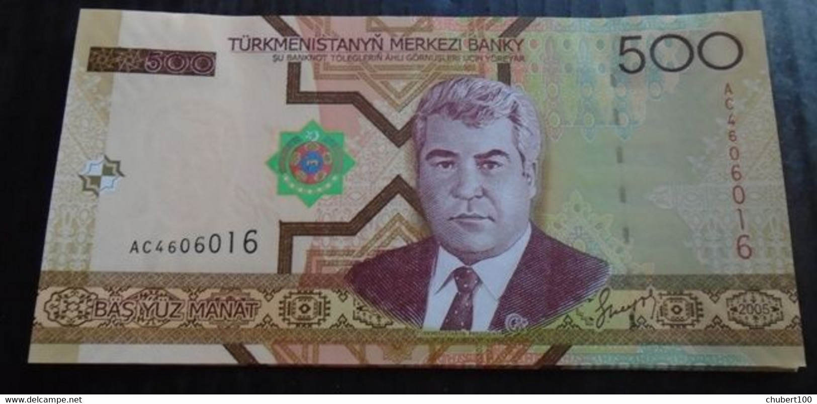 TURKMENISTAN, P 16 + 19, 10000 + 500 Manat , 2005, UNC , 2 Notes - Turkmenistan