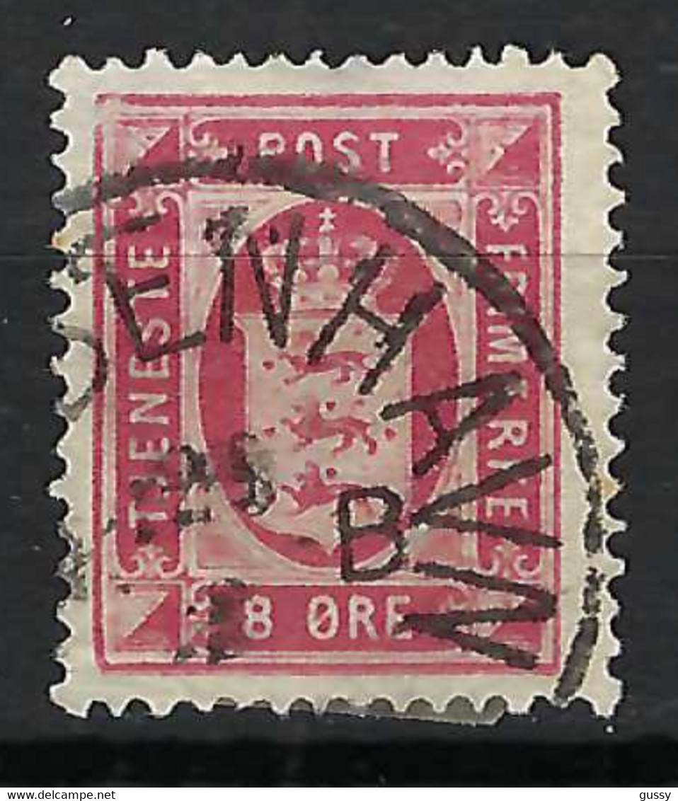 DANEMARK Service Ca.1880:  Le ZNr. 6 Obl. CAD - Dienstzegels