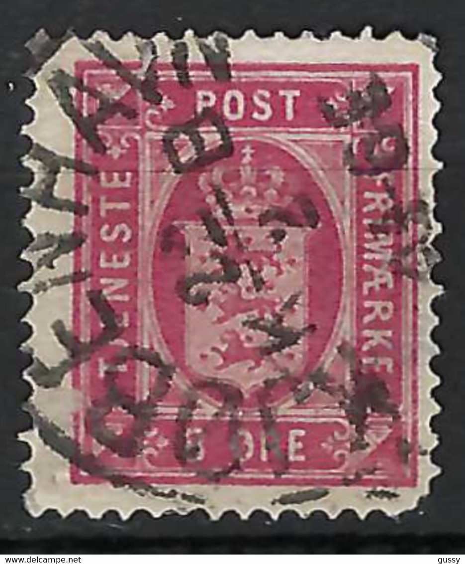 DANEMARK Service Ca.1880:  Le ZNr. 6 Obl. CAD - Officials