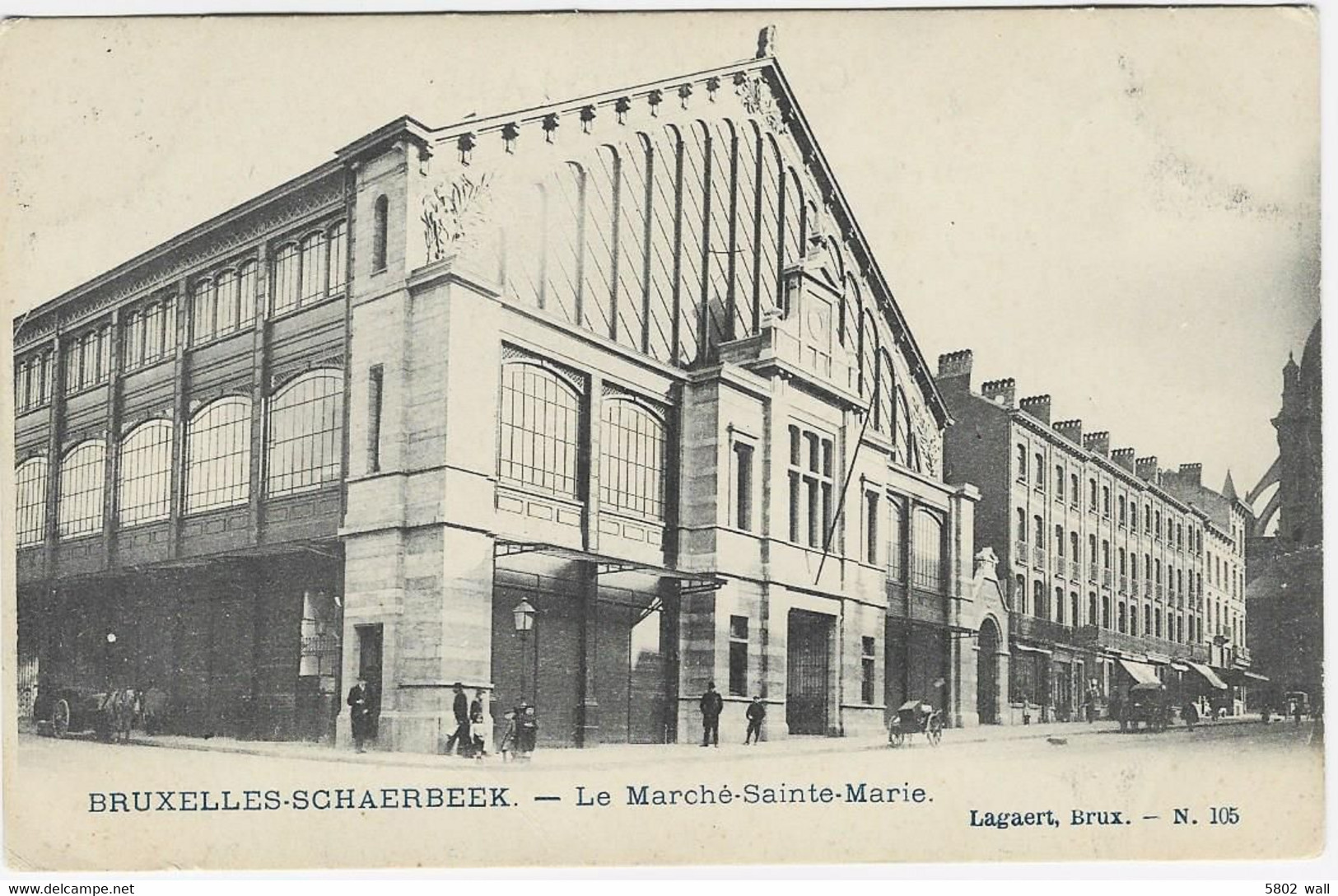 BRUXELLES - SCHAERBEEK : Le Marché Sainte-Marie - 1907 - Schaerbeek - Schaarbeek