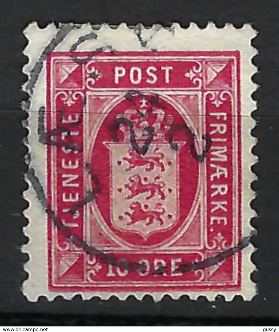 DANEMARK Service Ca.1880:  Le ZNr. 10 Obl. CAD - Oficiales