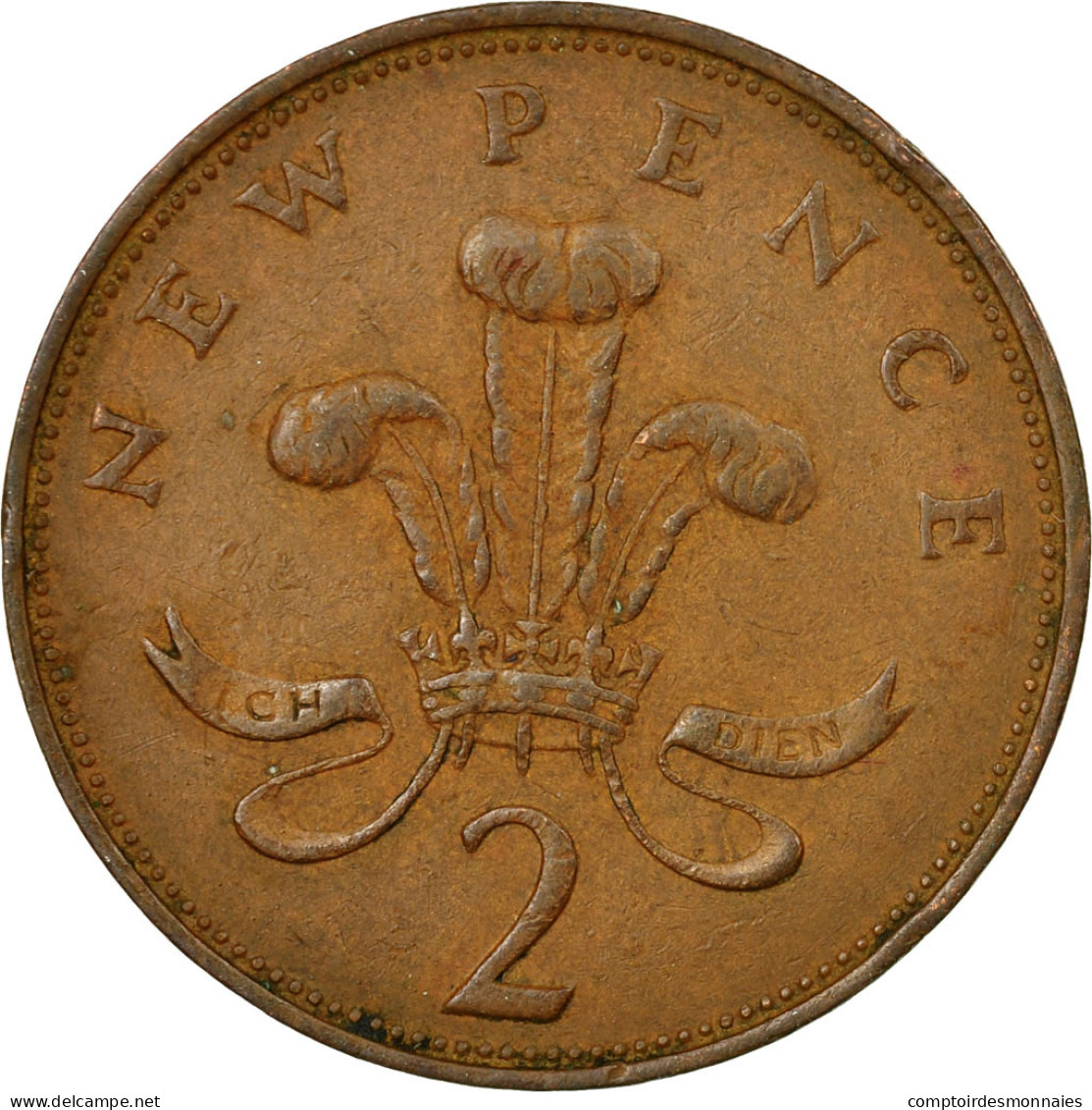 Monnaie, Grande-Bretagne, Elizabeth II, 2 New Pence, 1971, TTB, Bronze, KM:916 - 2 Pence & 2 New Pence