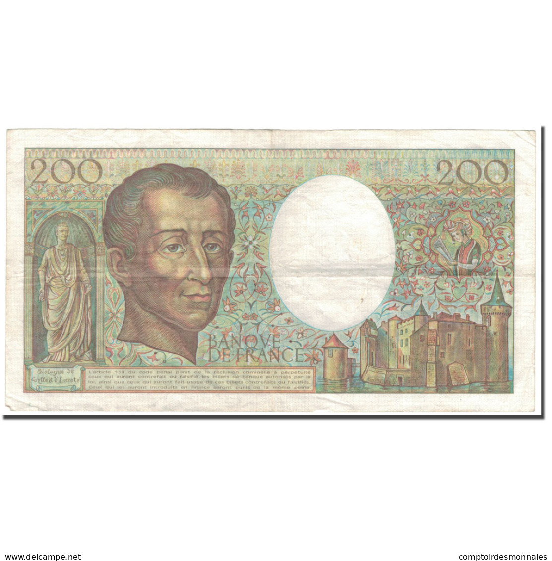 France, 200 Francs, 200 F 1981-1994 ''Montesquieu'', 1986, TTB, Fayette:70.6 - 200 F 1981-1994 ''Montesquieu''