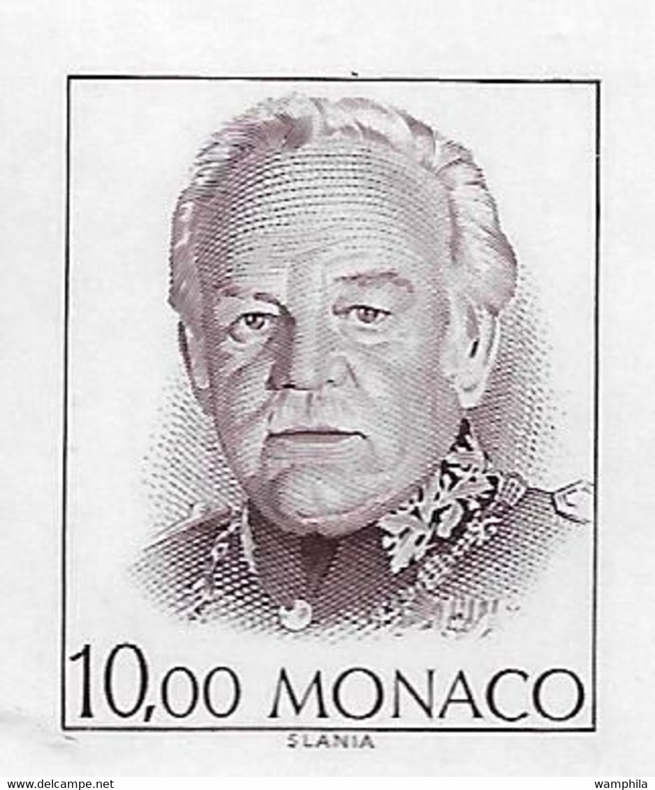 Monaco. Bloc Feuillet N°62a** Non Dentelé (Rainier III, O.N.U ) Cote 220€ - Varietà