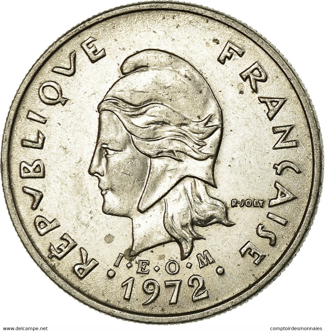 Monnaie, French Polynesia, 10 Francs, 1972, Paris, TTB, Nickel, KM:8 - Frans-Polynesië