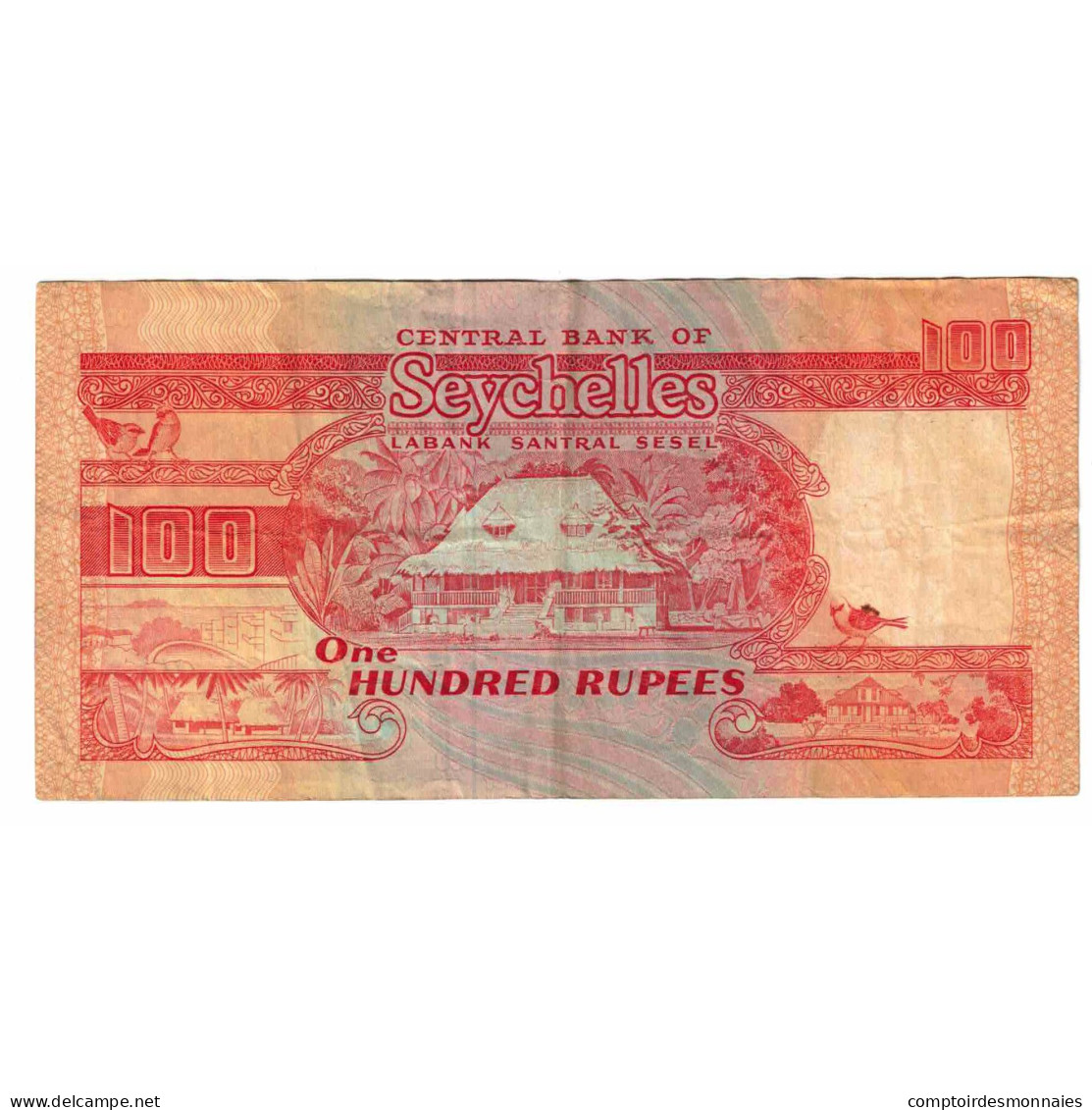 Billet, Seychelles, 100 Rupees, 1989, KM:35, TTB - Seychelles