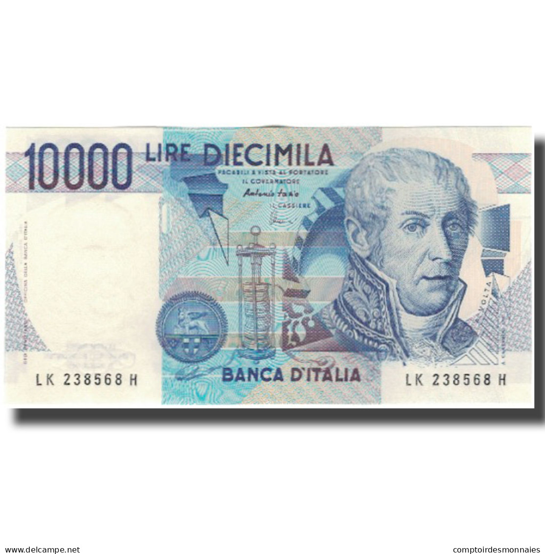 Billet, Italie, 10,000 Lire, KM:112d, TTB+ - 10.000 Lire