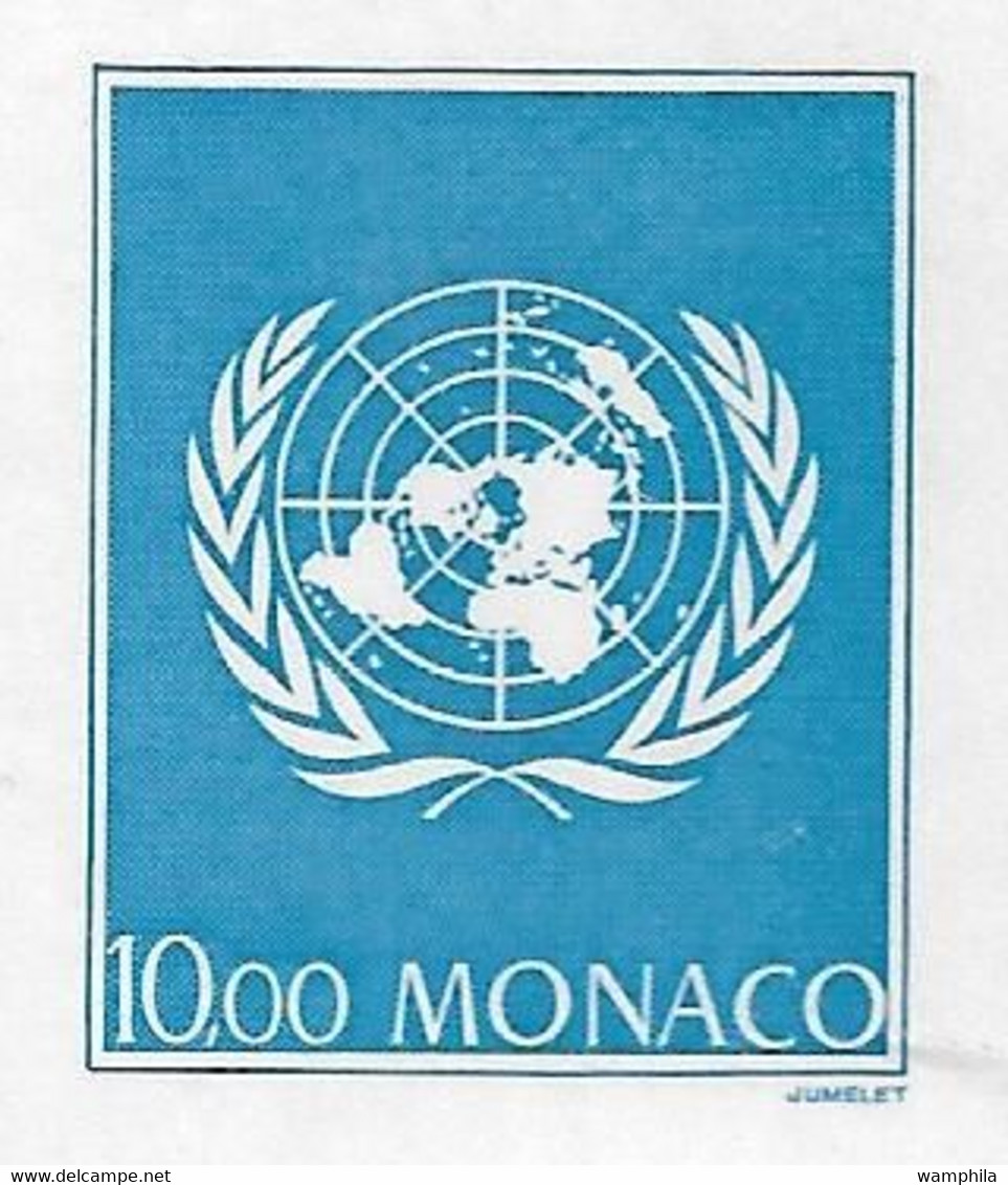 Monaco. Bloc Feuillet N°62a** Non Dentelé (Rainier III, O.N.U ) Cote 220€ - Other & Unclassified
