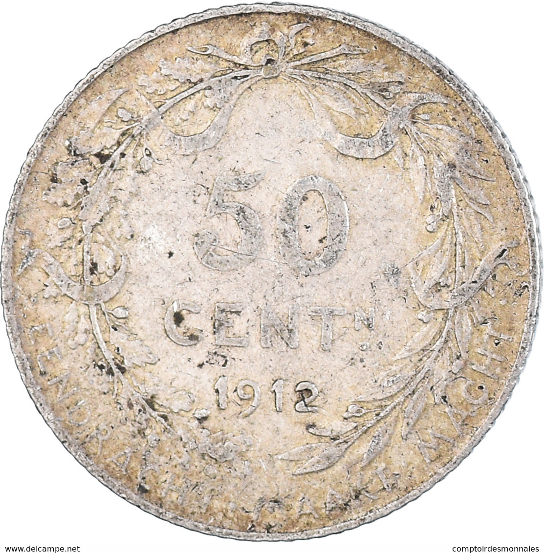 Monnaie, Belgique, 50 Centimes, 1912 - 50 Cent