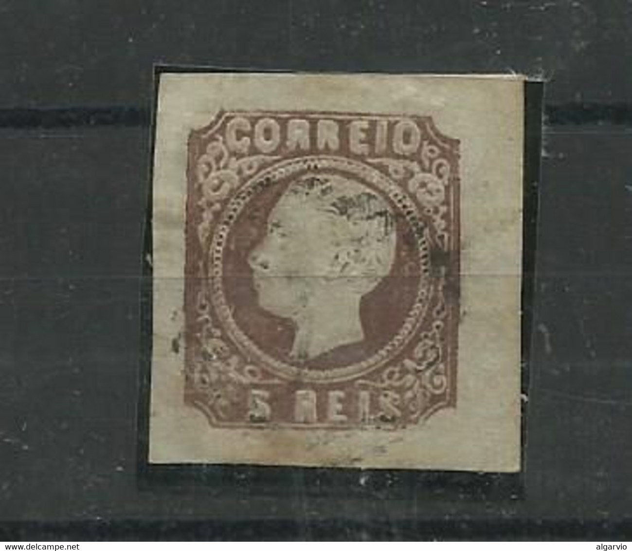 Portugal. 1862/4 D Luis # 14 ,5rs Castanho Usado , Margens Luxo, Lt 385 - Gebraucht