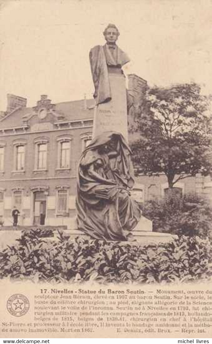 Nivelles - Statue Du Baron Seutin - Circulé - TBE - Nijvel