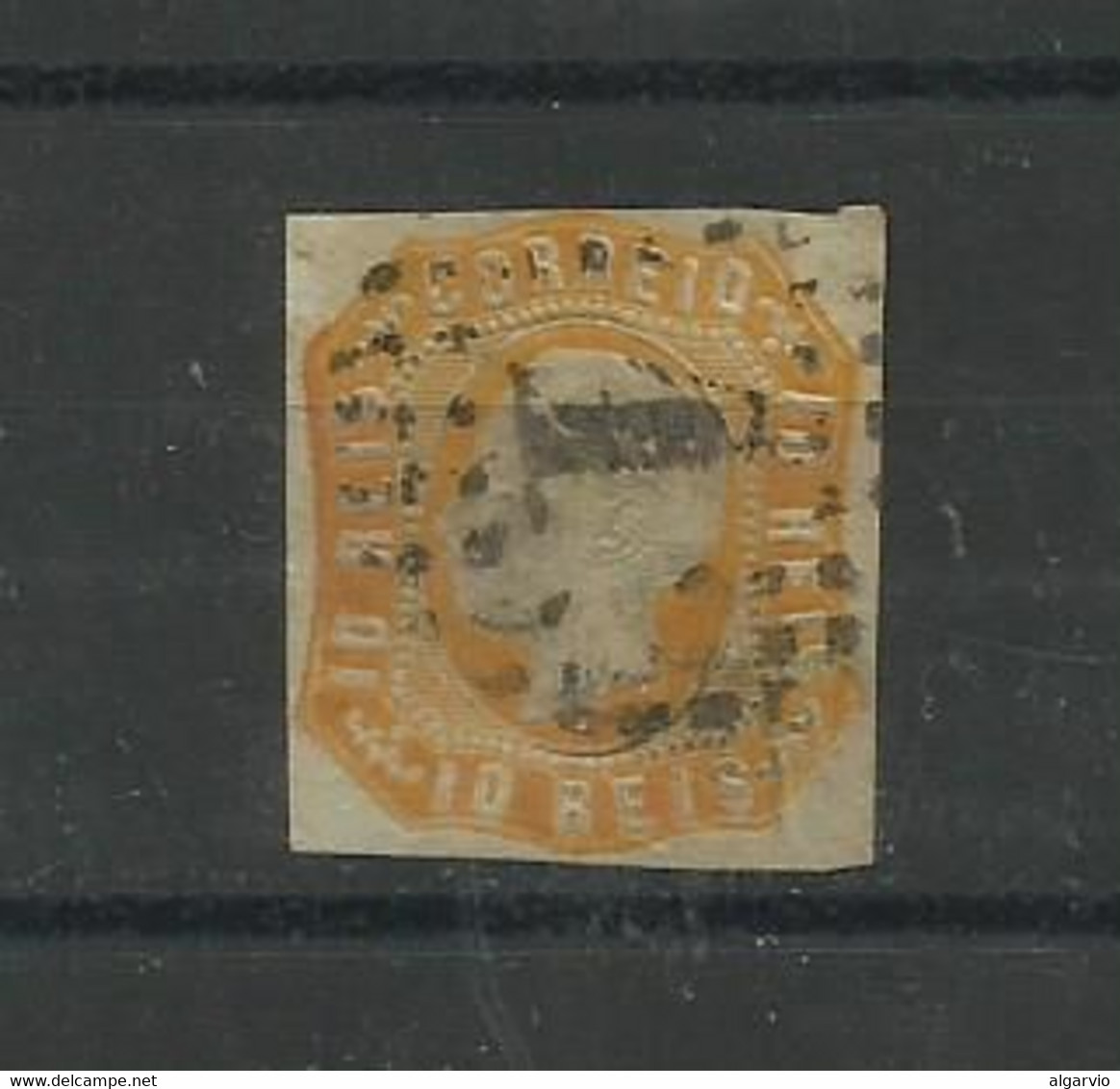 Portugal. 1862/4 D Luis # 15 ,10rs Amarelo Laranja Usado ,2ª Escolha Lt 389 Lt 391 - Usado