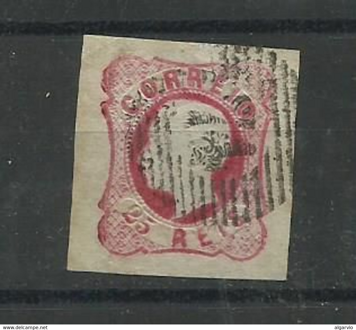 Portugal. 1862/4 D Luis # 16 , 25rs Carmim Rosa Usado , MargensluxoLt 393 - Used Stamps