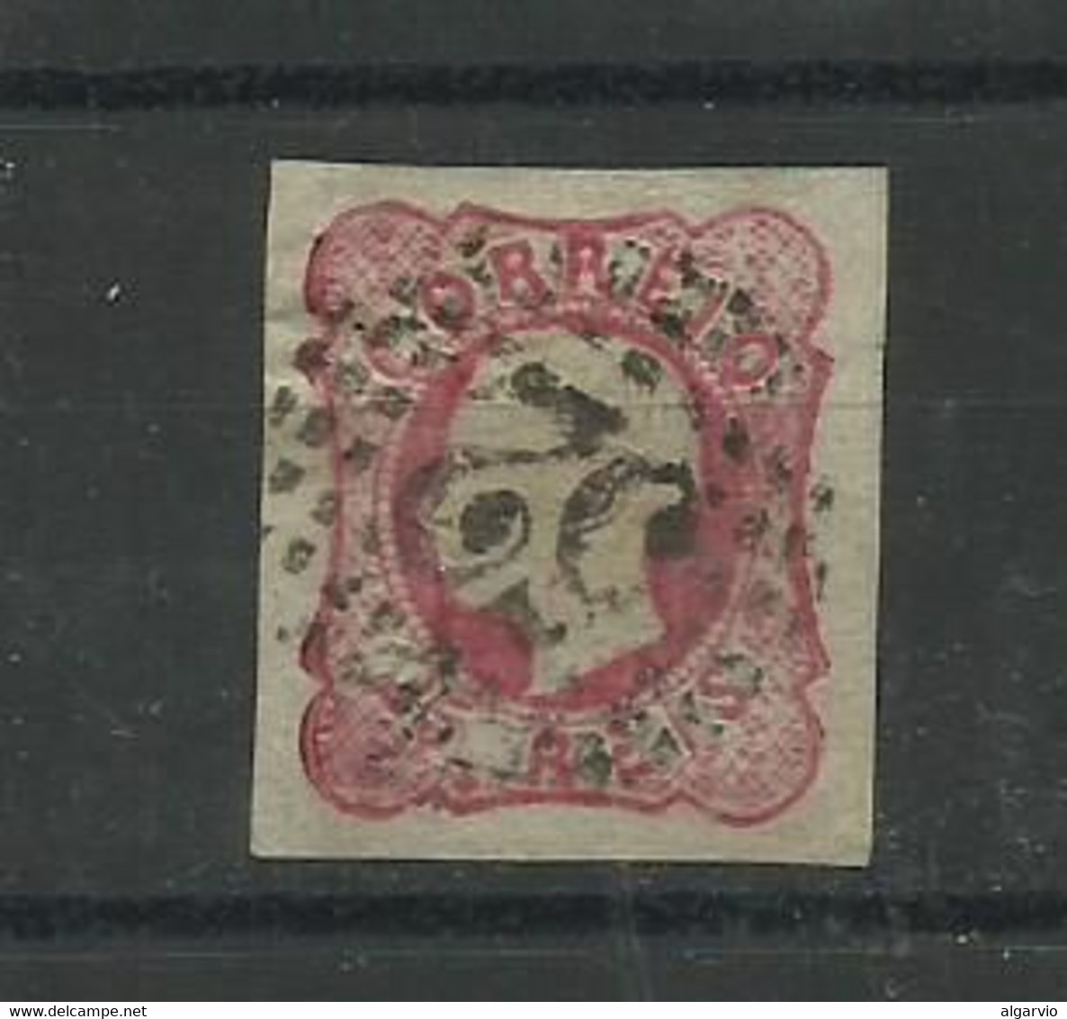 Portugal. 1862/4 D Luis # 16 , 25rs Carmim Rosa Usado , Margens Largas Lt 395 - Used Stamps