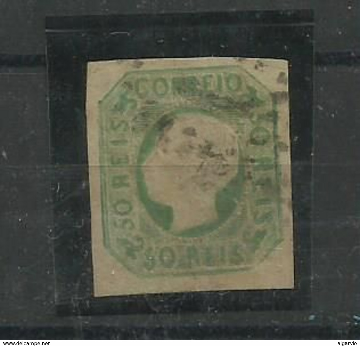 Portugal. 1862/4 D Luis # 17 50rs Verde Amarelo Usado Boas,  MargensLt 398 - Used Stamps