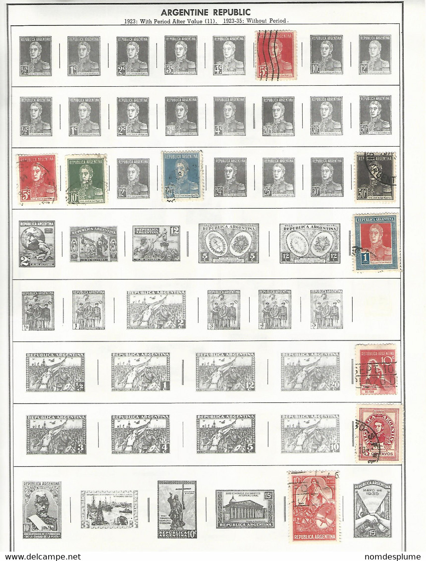 55958 ) Collection Argentina Postmark - Verzamelingen & Reeksen