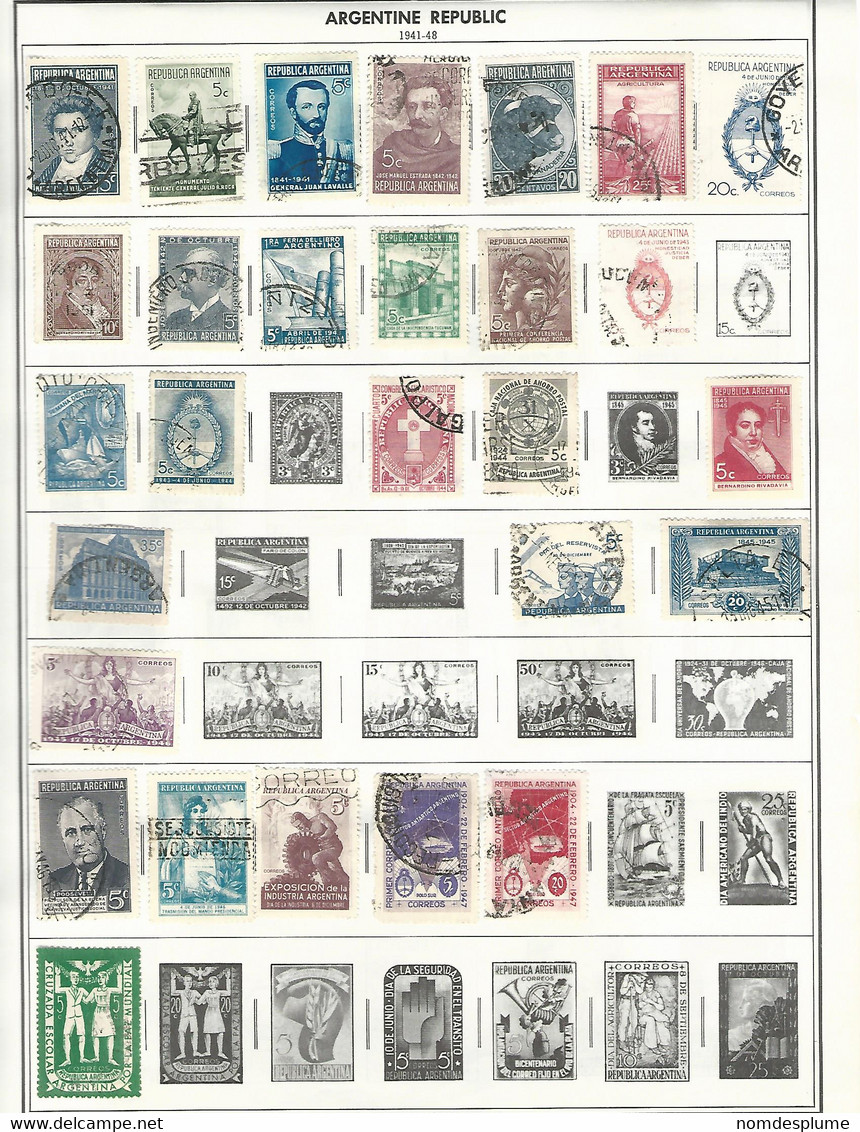 55959 ) Collection Argentina Postmark - Colecciones & Series