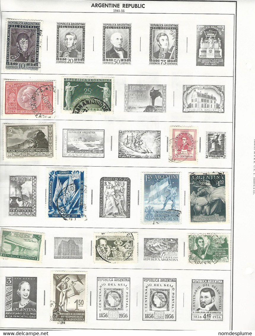 55959 ) Collection Argentina Postmark - Colecciones & Series
