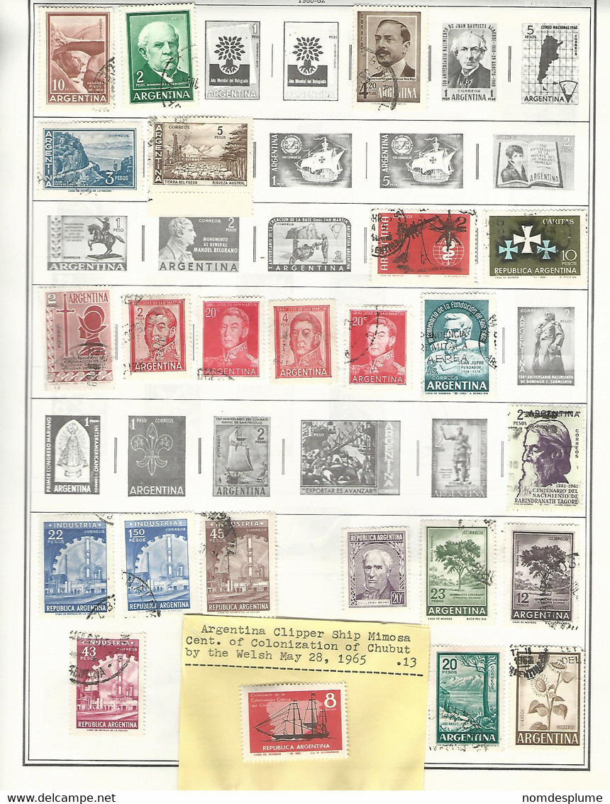 55961 ) Collection Argentina Postmark - Colecciones & Series